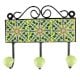 Forest Green Leaf Ceramic Tile Hook